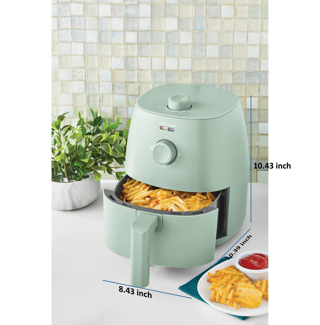 2.2 Qt Air Fryer, Arctic White - Automatic Shutoff